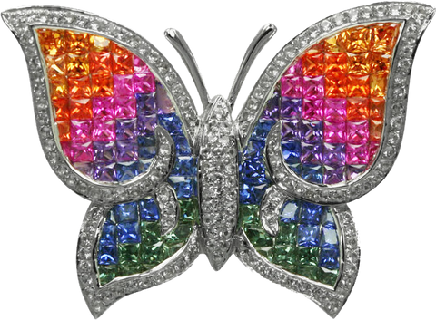 MULTICOLOR SAPPHIRE PENDANT