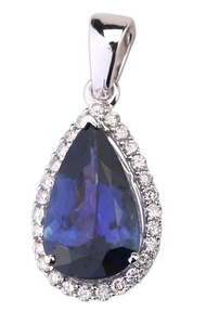 PEAR SHAPE TANZANITE PENDANT
