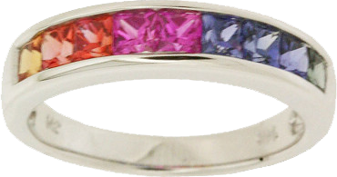 MULTICOLOR SAPPHIRE RING