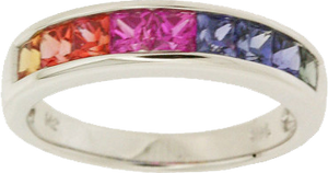 MULTICOLOR SAPPHIRE RING