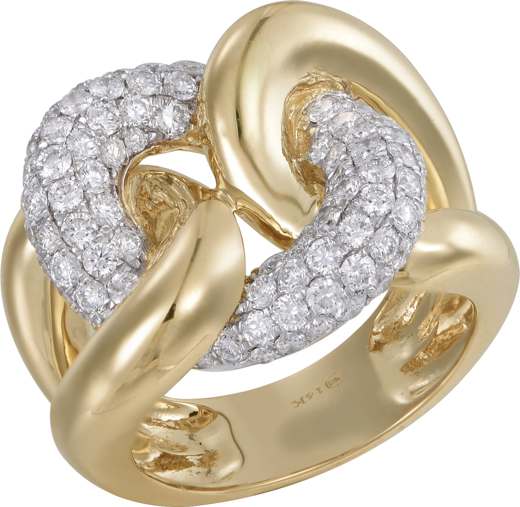 PAVE SET DIAMOND RING