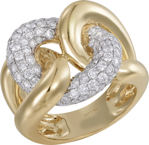 PAVE SET DIAMOND RING