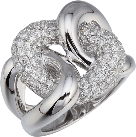 PAVE SET DIAMOND RING