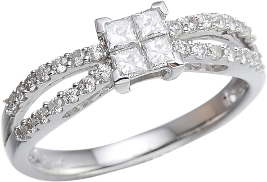 PRINCESS CUT DIAMOND RING