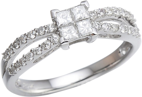 PRINCESS CUT DIAMOND RING