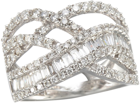 SHARED PRONG DIAMOND RING