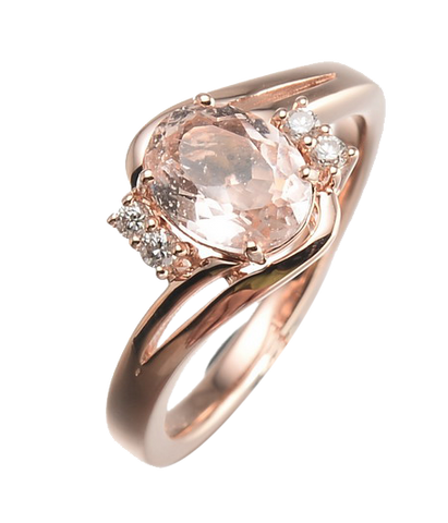 OVAL SHAPE MORGANITE RING