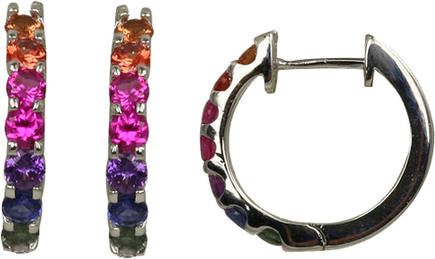MULTICOLOR SAPPHIRE EARRING