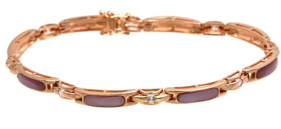 PINK MOTHER OF PEARL BRACELET