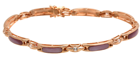 PINK MOTHER OF PEARL BRACELET
