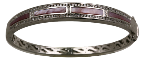 PINK MOTHER OF PEARL BANGLE