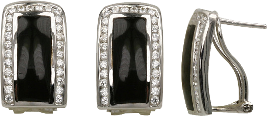 BLACK ONYX EARRINGS