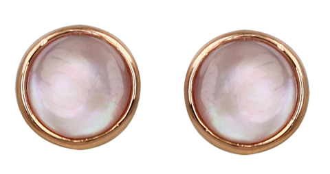 PINK MOTHER OF PEARL EARRING