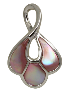 PINK MOTHER OF PEARL INLAY PENDANT