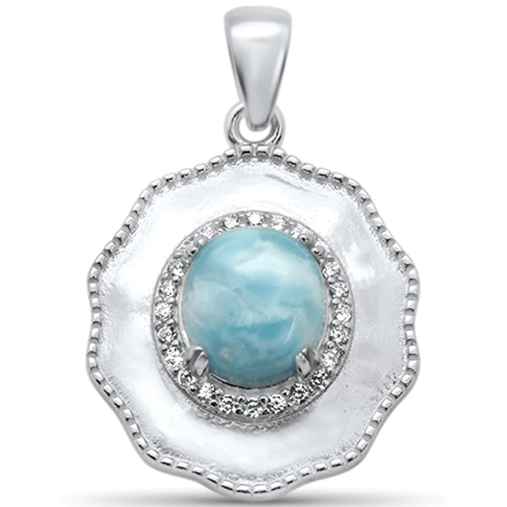 Natural Larimar Pendant