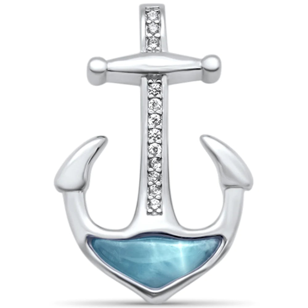 Natural Larimar Pendant