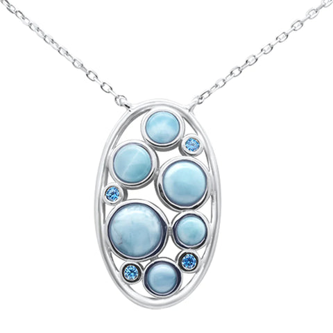 Natural Larimar Pendant