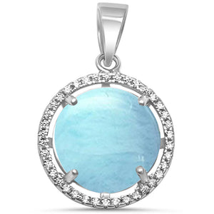 Natural Larimar Pendant