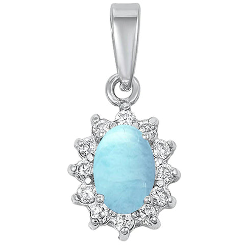 Natural Larimar Pendant