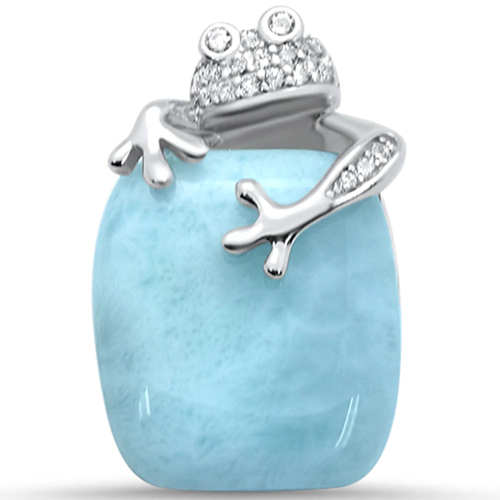 Natural Larimar Pendant