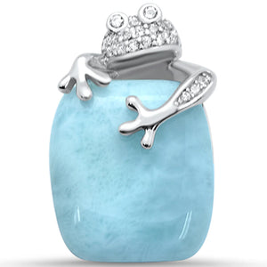 Natural Larimar Pendant