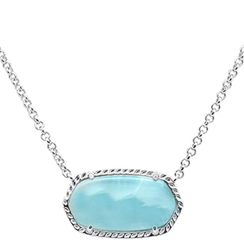 Natural Larimar Necklace