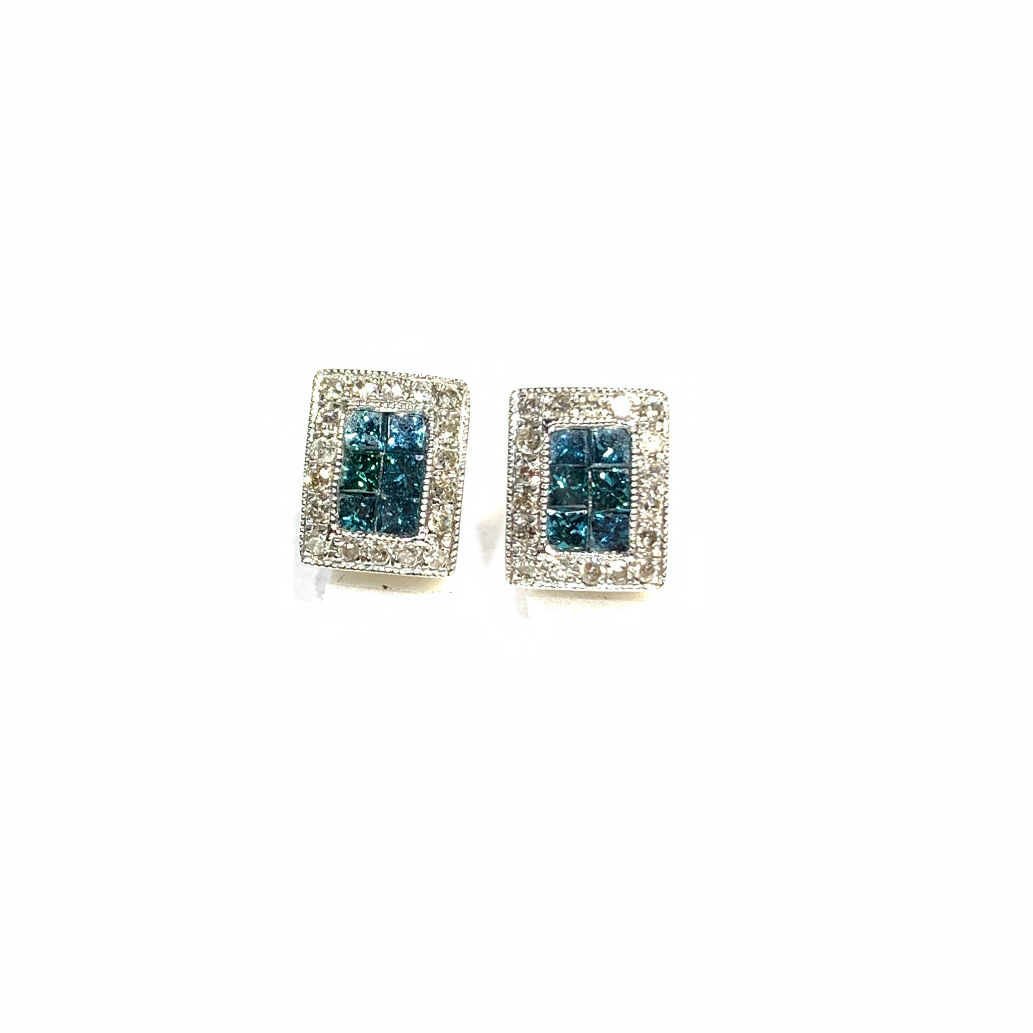 BLUE DIAMOND EARRINGS