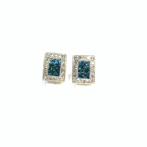 BLUE DIAMOND EARRINGS