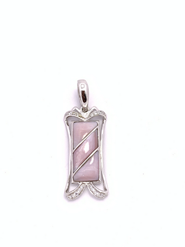 PINK MOTHER OF PEARL PENDANT
