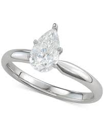 PEAR SHAPE SOLITARE DIAMOND RING
