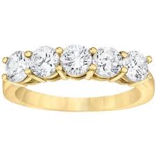5 STONE ROUND CUT DIAMOND RING